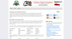 Desktop Screenshot of goodcampingtents.com